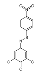 N-[(4-nitrophenyl)thio]-2,6-dichloro-1,4-benzoquinone imine Structure