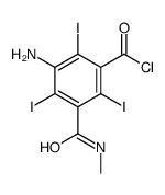 3-amino-2,4,6-triiodo-5-(methylcarbamoyl)benzoyl chloride Structure