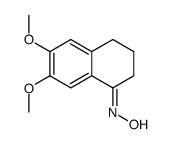 1-Oxo-6,7-dimethoxy-1,2,3,4-tetrahydronaphthalene oxime结构式