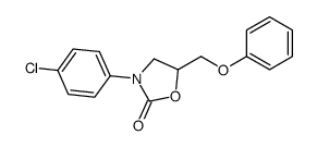 3-(4-chlorophenyl)-5-(phenoxymethyl)-1,3-oxazolidin-2-one Structure