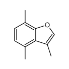 Benzofuran,3,4,7-trimethyl- structure