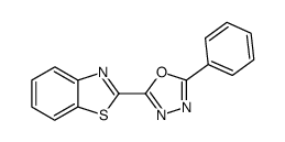 2-(benzo[d]thiazol-2-yl)-5-phenyl-1,3,4-oxadiazole Structure