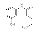 Pentanamide, N- (3-hydroxyphenyl)- Structure