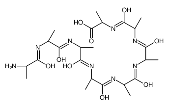 (2S)-2-[[(2S)-2-[[(2S)-2-[[(2S)-2-[[(2S)-2-[[(2S)-2-[[(2S)-2-[[(2S)-2-aminopropanoyl]amino]propanoyl]amino]propanoyl]amino]propanoyl]amino]propanoyl]amino]propanoyl]amino]propanoyl]amino]propanoic acid Structure