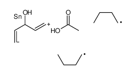 acetic acid,1,1-dibutyl-4H-stannin-4-ol结构式