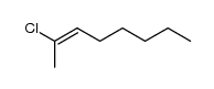 (E)-2-Chlor-2-octen Structure