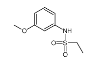 N-(3-methoxyphenyl)ethanesulfonamide结构式