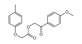 [2-(4-methoxyphenyl)-2-oxoethyl] 2-(4-methylphenoxy)acetate结构式