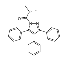 N,N-dimethyl-3,4,5-triphenylpyrazole-1-carboxamide Structure