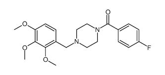 (4-fluorophenyl)-[4-[(2,3,4-trimethoxyphenyl)methyl]piperazin-1-yl]methanone结构式