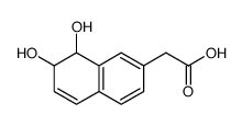 2-Naphthaleneacetic acid, 7,8-dihydro-7,8-dihydroxy- (9CI) structure