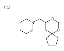 1-(6,8-dioxaspiro[4.5]decan-9-ylmethyl)piperidine,hydrochloride结构式