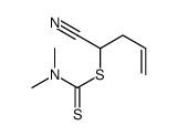 1-cyanobut-3-enyl N,N-dimethylcarbamodithioate Structure