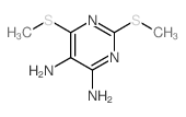 2,6-bis(methylsulfanyl)pyrimidine-4,5-diamine Structure