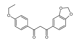 1-(1,3-benzodioxol-5-yl)-3-(4-ethoxyphenyl)propane-1,3-dione结构式