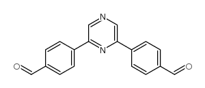 4,4'-(2,6-Pyrazinediyl)bisbenzaldehyde structure