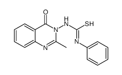 1-(2-methyl-4-oxoquinazolin-3-yl)-3-phenylthiourea结构式