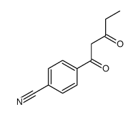 4-(3-oxopentanoyl)benzonitrile结构式