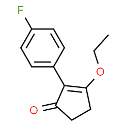 2-Cyclopenten-1-one,3-ethoxy-2-(4-fluorophenyl)-(9CI)结构式