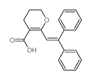 2H-Pyran-5-carboxylicacid, 6-(2,2-diphenylethenyl)-3,4-dihydro-结构式