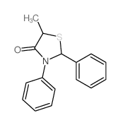 5-methyl-2,3-diphenyl-thiazolidin-4-one structure