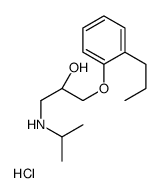 (2S)-1-(propan-2-ylamino)-3-(2-propylphenoxy)propan-2-ol,hydrochloride Structure