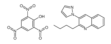 2-butyl-3-pyrazol-1-ylquinoline,2,4,6-trinitrophenol Structure