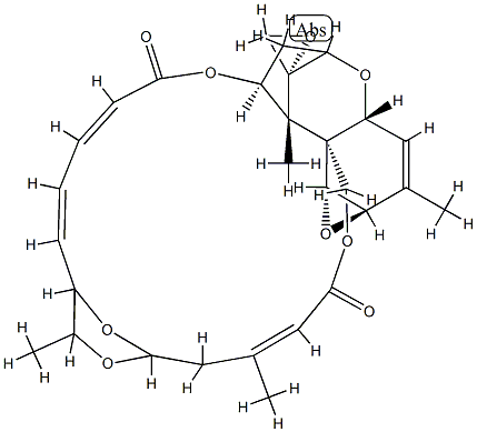 (7R,8S)-2',3'-Didehydro-7'-deoxo-2'-deoxy-7,8-epoxy-7',5'-(ethane-1,1-diyloxy)verrucarin A structure