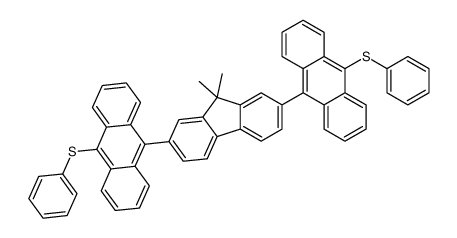 9-[9,9-dimethyl-7-(10-phenylsulfanylanthracen-9-yl)fluoren-2-yl]-10-phenylsulfanylanthracene Structure