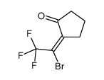 2-(1-bromo-2,2,2-trifluoroethylidene)cyclopentan-1-one Structure