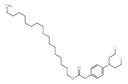 2-(N,N-BIS(2-CHLOROETHYL)AMINOPHENYL) ACETIC ACID OCTADECYL ESTER结构式