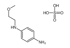 4-N-(2-methoxyethyl)benzene-1,4-diamine,sulfuric acid Structure