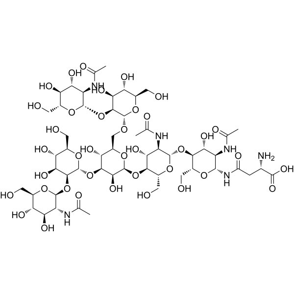 G0 N-glycan-Asn结构式