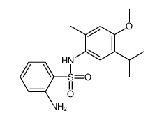 2-amino-N-(4-methoxy-2-methyl-5-propan-2-ylphenyl)benzenesulfonamide Structure