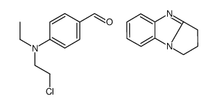 4-[2-chloroethyl(ethyl)amino]benzaldehyde,2,3-dihydro-1H-pyrrolo[1,2-a]benzimidazole Structure