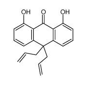 1,8-Dihydroxy-10,10-diallyl-9-anthron结构式