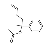 2-phenylhex-5-enyl acetate Structure