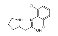 2',6'-Dichloro-2-(1-pyrrolidinyl)acetanilide Structure