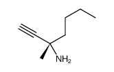 (3S)-3-methylhept-1-yn-3-amine Structure