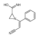 1-(2-cyano-1-phenylethenyl)aziridine-2-carboxamide Structure