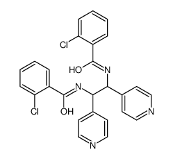 2-chloro-N-[2-[(2-chlorobenzoyl)amino]-1,2-dipyridin-4-ylethyl]benzamide结构式