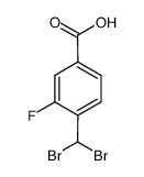 4-(dibromomethyl)-3-fluorobenzoic acid Structure