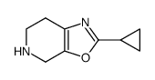 2-Cyclopropyl-4,5,6,7-tetrahydro-oxazolo[5,4-c]pyridine Structure