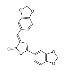 5-benzo[1,3]dioxol-5-yl-3-((Ξ)-piperonylidene)-3H-furan-2-one结构式