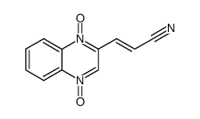 trans-(quinoxalin-2-yl)acrylonitrile 1,4-dioxide Structure