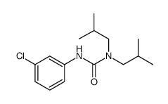 Urea, N'-(3-chlorophenyl)-N,N-bis(2-methylpropyl) Structure