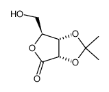 2,3-O-Isopropylidene-L-ribono-1,4-lactone结构式