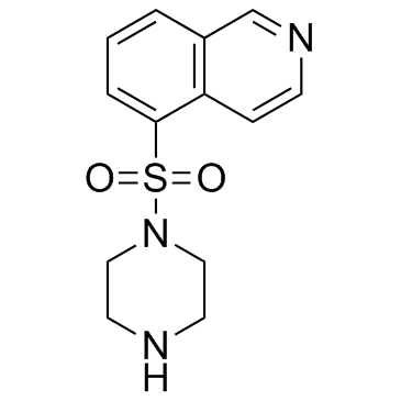 1-(5-异喹啉基磺酰)哌嗪二盐酸盐结构式