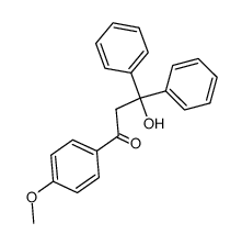 3-hydroxy-1-(4-methoxy-phenyl)-3,3-diphenyl-propan-1-one结构式