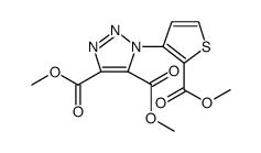 1H-1,2,3-Triazole-4,5-dicarboxylic acid, 1-[2-(methoxycarbonyl)-3-thienyl]-, 4,5-dimethyl ester Structure